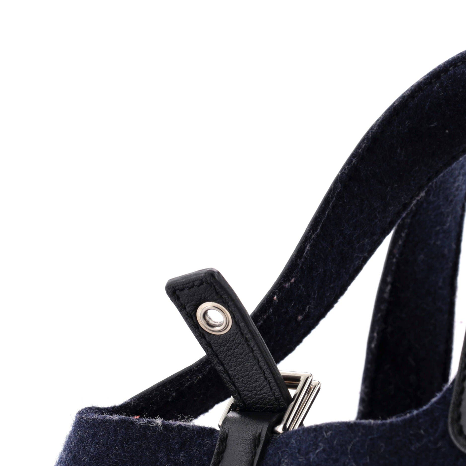 Pre-Owned Hermes Picotin Lock Bag Felt with Leather PM, Alternate, color, Bleu Nuit