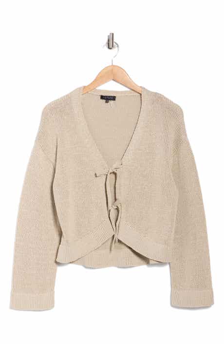 1.STATE Front Tie Cardigan