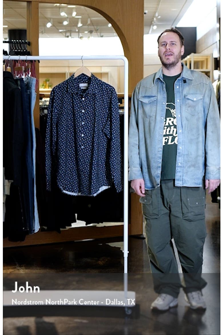 James OoohCotton® Moon Print Button-Up Shirt video