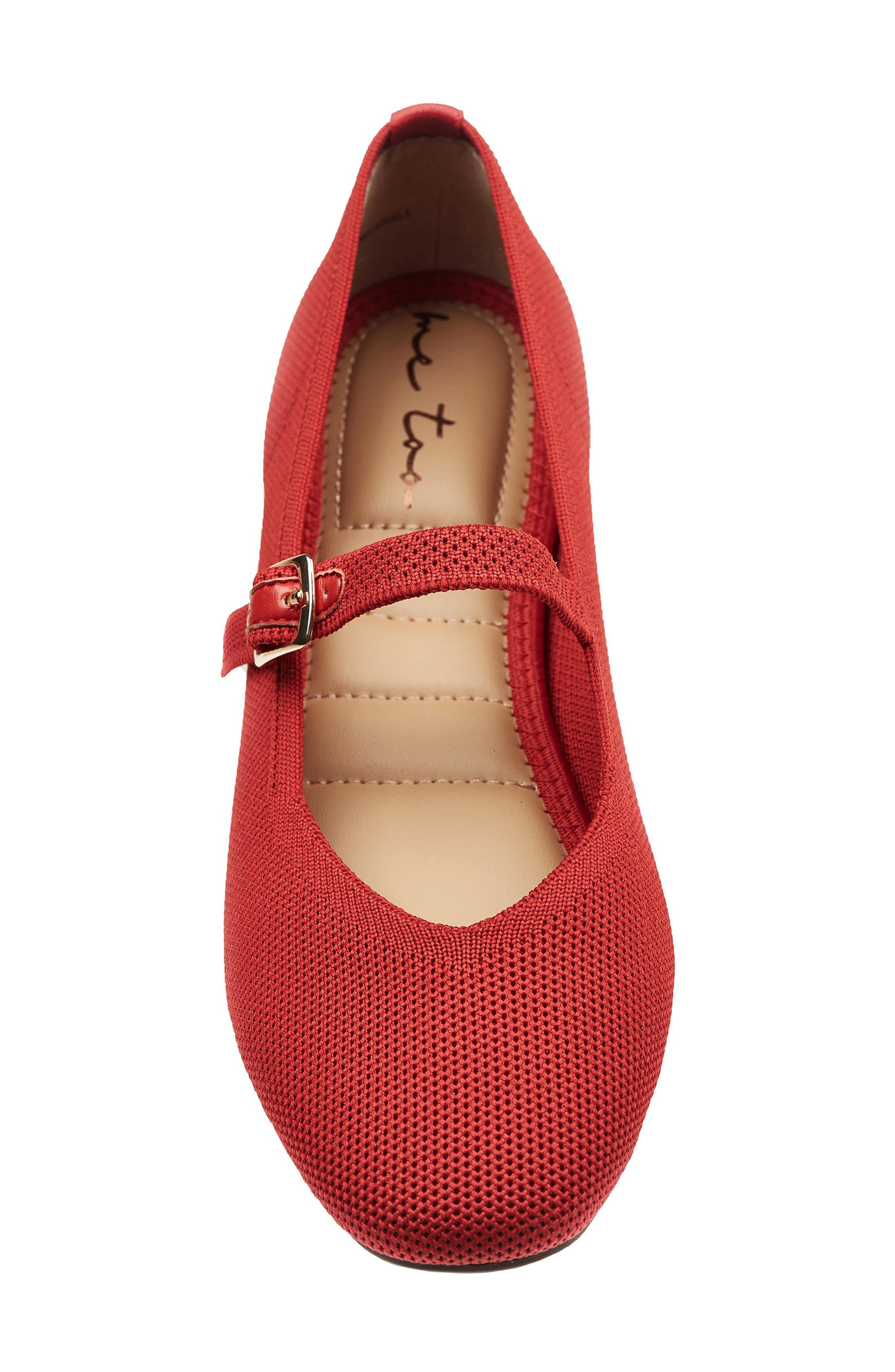 Shelby Mary Jane Flat, Alternate, color, RED