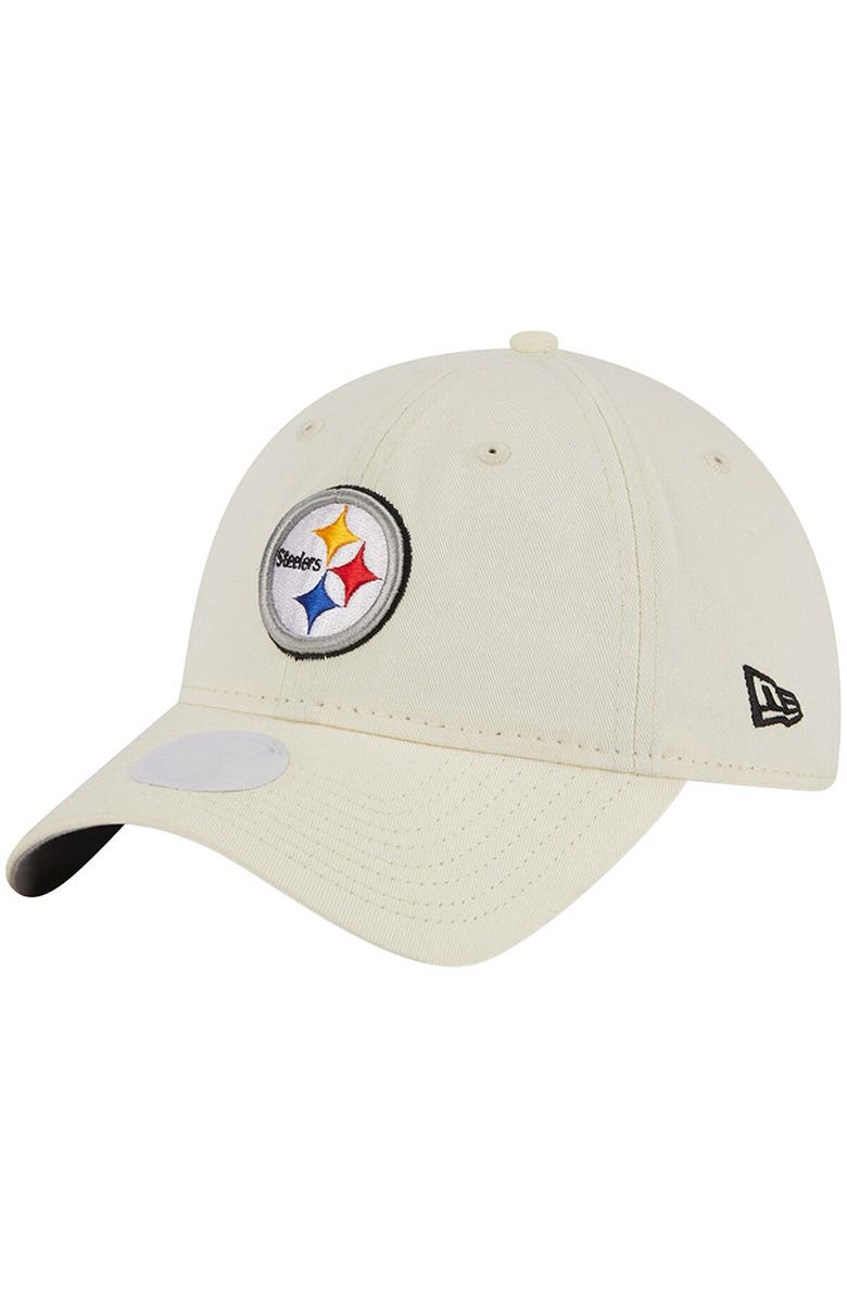 New Era Women's New Era Cream Pittsburgh Steelers Core Classic 2.0 Adjustable Hat, Main, color, 