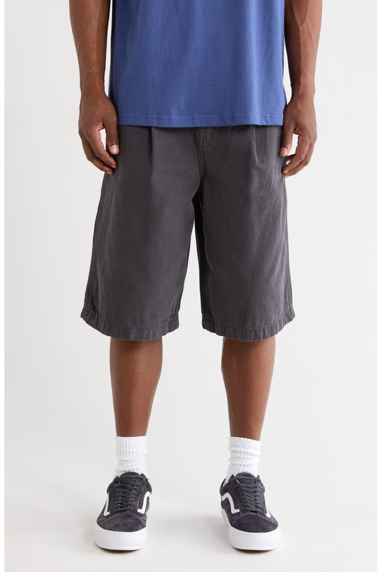 Authentic Baggy Chino Shorts, Main, color, CHARCOAL GREY
