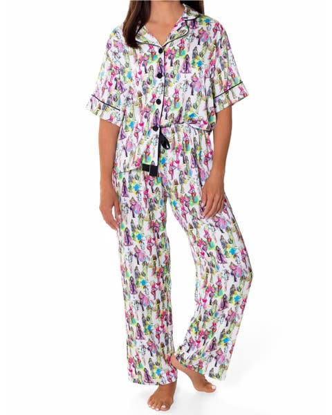 Fashionista Silky Short Sleeve Pants Set