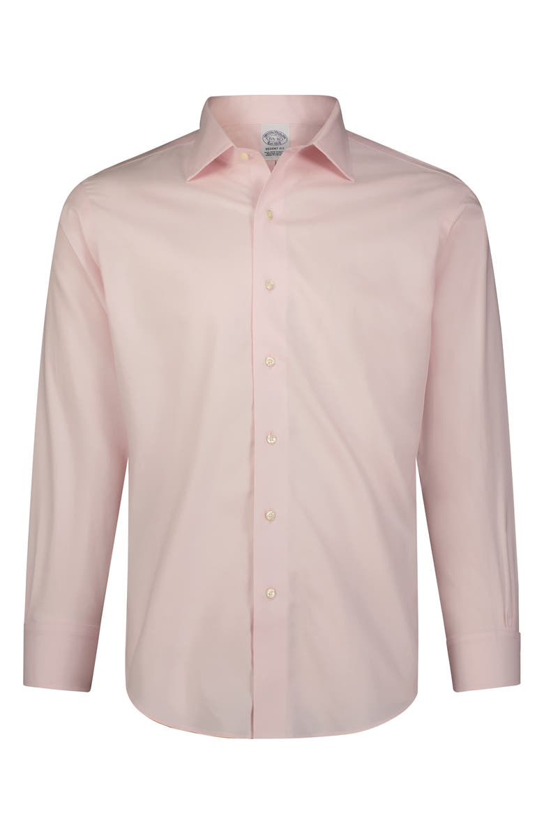 Brooks Brothers Non-Iron Stretch Supima<sup>®</sup> Cotton Dress Shirt, Alternate, color, 