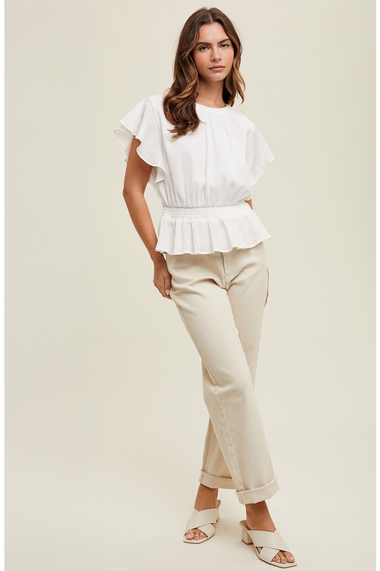 Five-Pocket Jeans, Alternate, color, ECRU