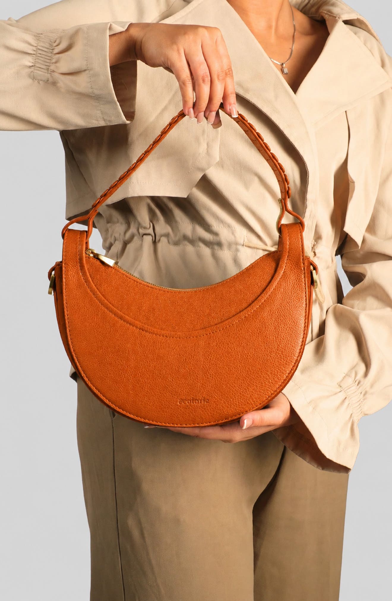 Leif Leather Crossbody Bag, Alternate, color, CARAMEL
