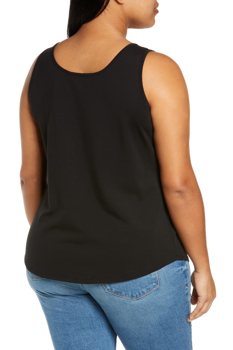 Perfect Scoop Neck Tank, Alternate, color, BLACK ONYX