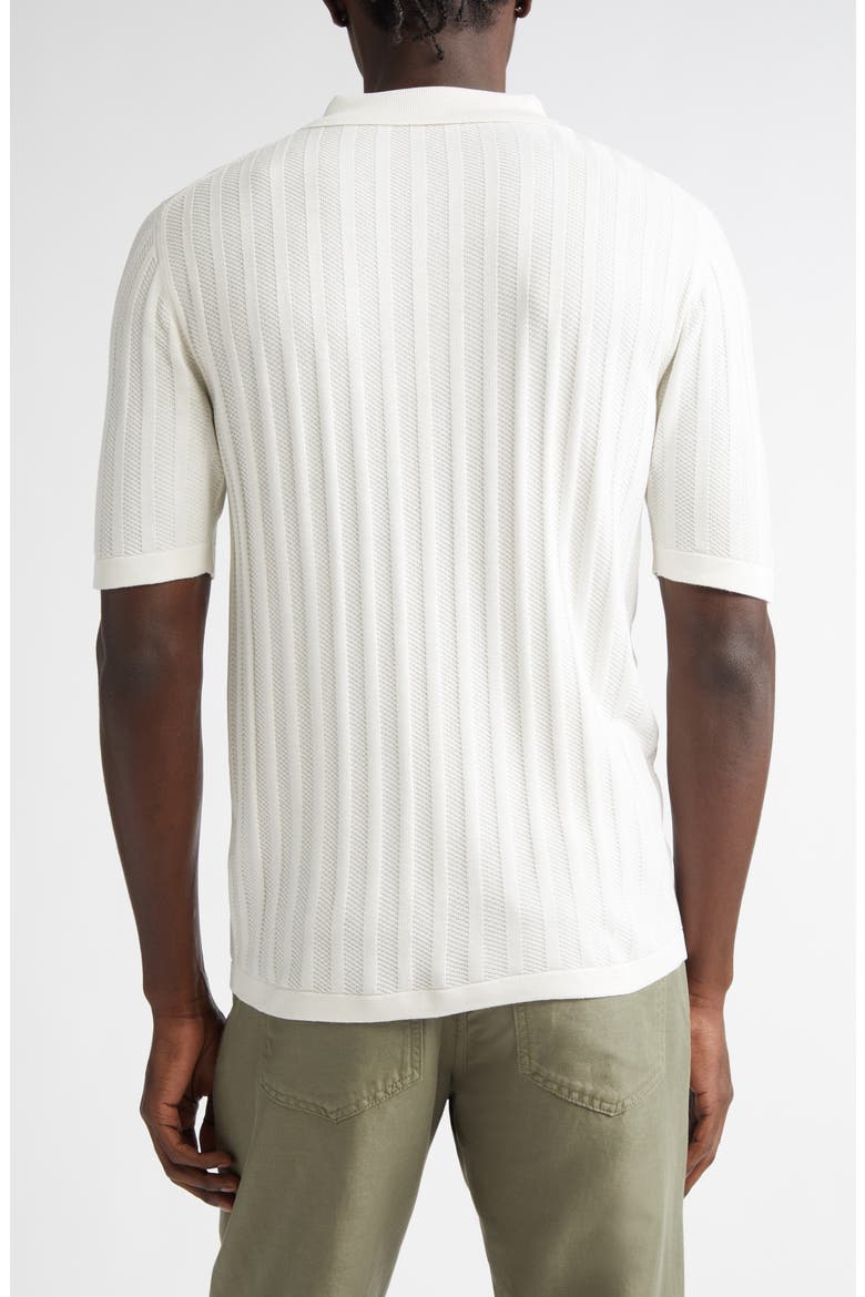 Silk Rib Polo, Alternate, color, OPEN WHITE