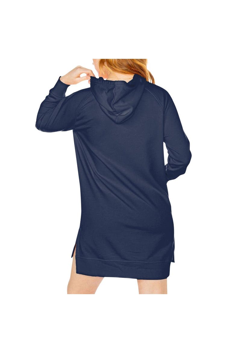 Women's Gameday Couture Navy Auburn Tigers Take a Knee Raglan Hooded Sweatshirt Dress, Alternate, color, Navy