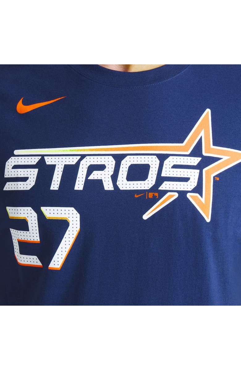 Nike Men's Nike Jose Altuve Navy Houston Astros 2025 City Connect Fuse Name & Number T-Shirt, Alternate, color, Navy