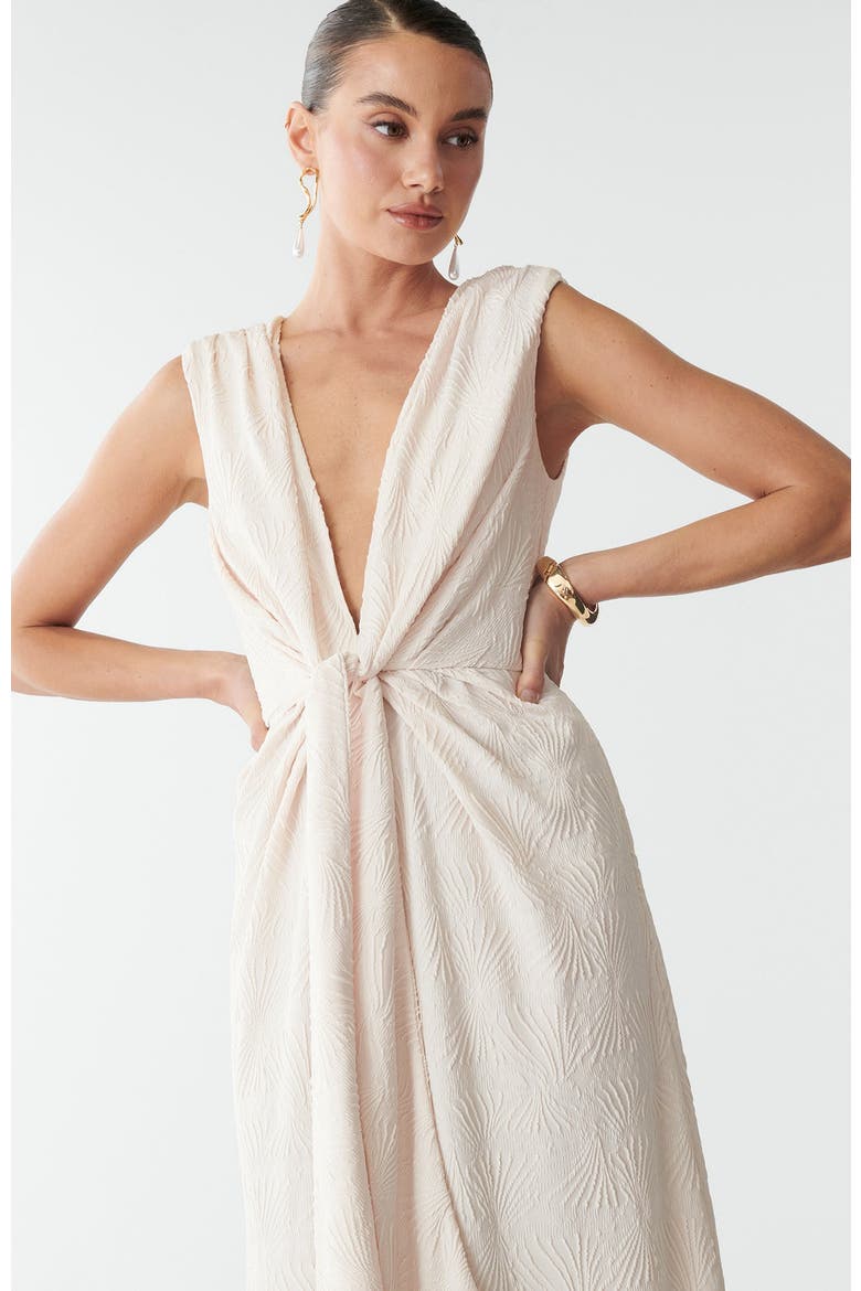 Gisella Maxi Dress, Alternate, color, Ivory Palms