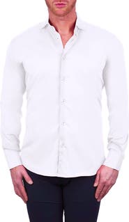 Maceoo Einstein Stretch Cotton-Blend Button-Up Shirt