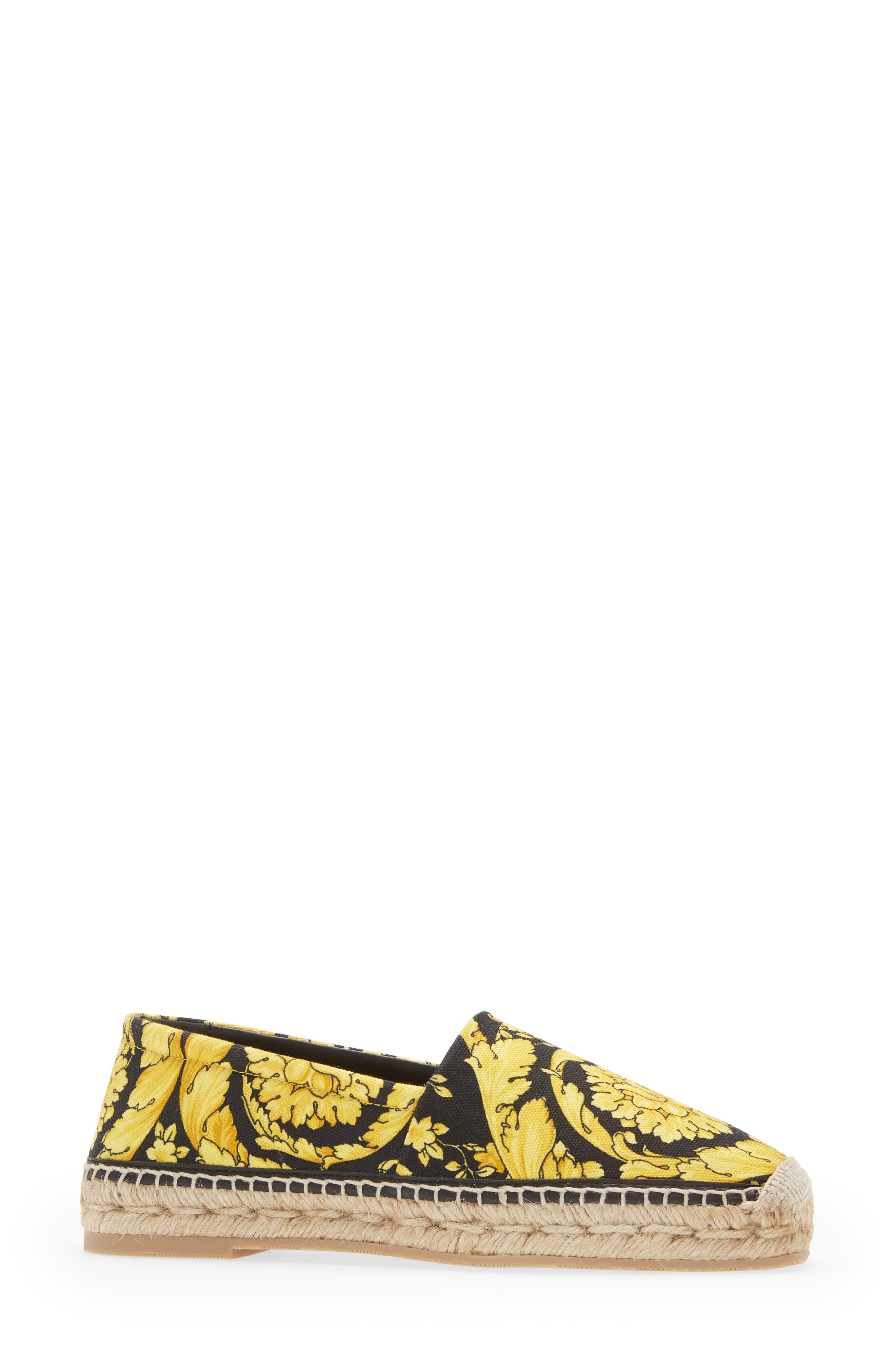 Versace Barocco Print Espadrille, Alternate, color, 