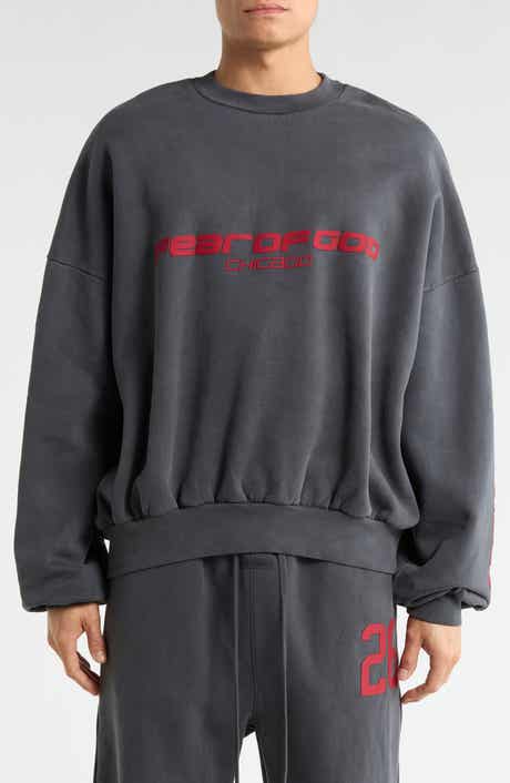 Logo Graphic Relaxed Fit Crop Sweatshirt