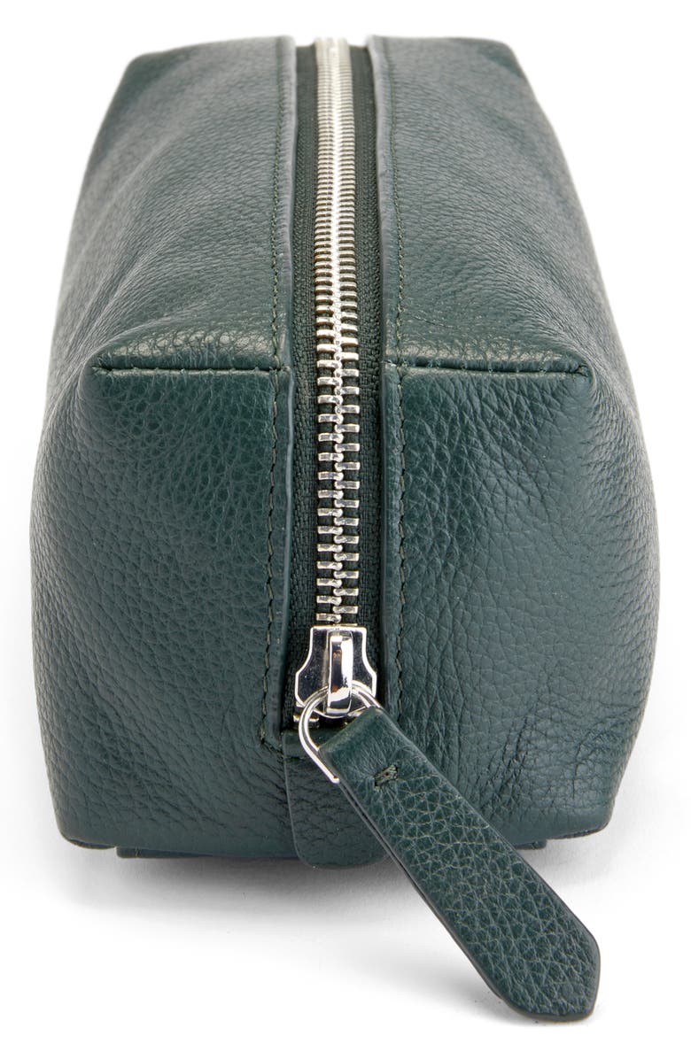 ROYCE New York Minimalist Leather Bag, Alternate, color, Dark Green