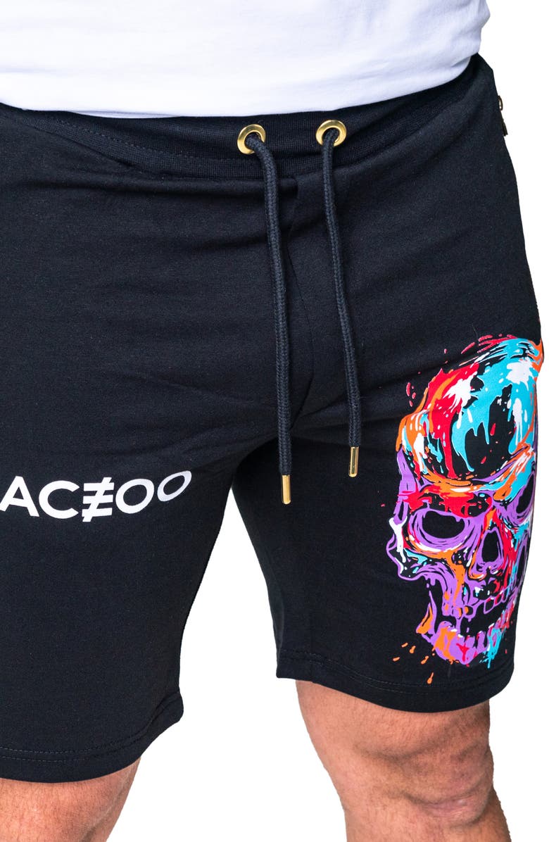Maceoo Skullpaint Shorts, Alternate, color,
