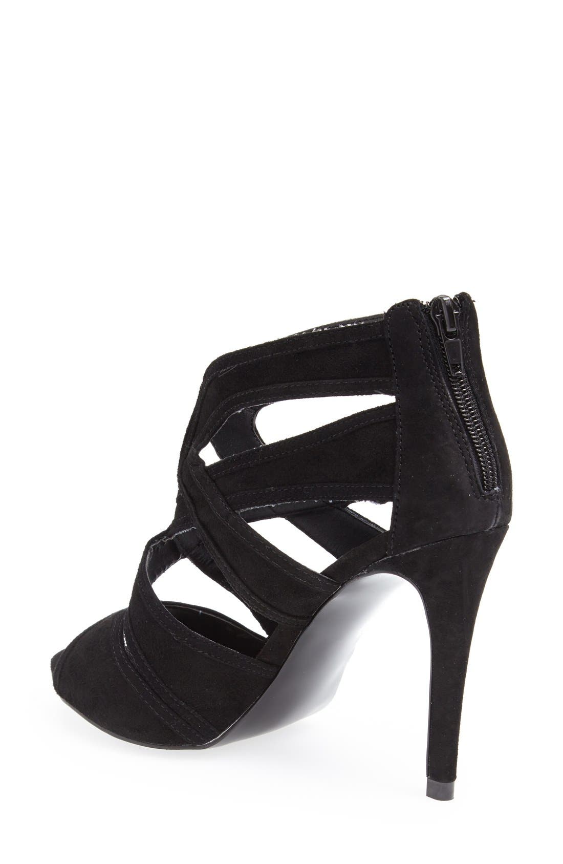 'Immence' Suede Sandal, Alternate, color, BLACK SUEDE