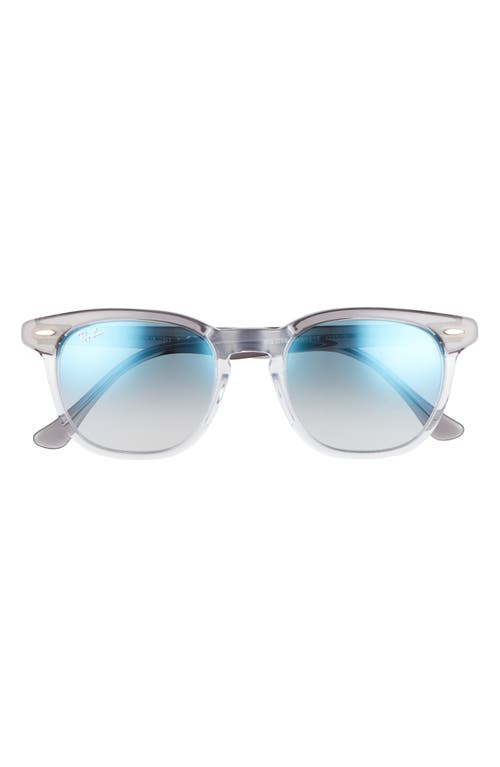 Ray Ban Ray-ban 52mm Gradient Square Sunglasses In Blue
