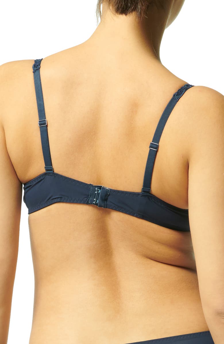 Simone Perele Saga Underwire Demi Bra, Alternate, color, Endless Blue