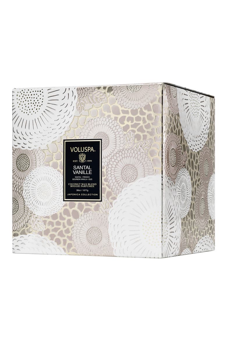 Santal Vanille Three-Wick Hearth Candle, Alternate, color, NO COLOR