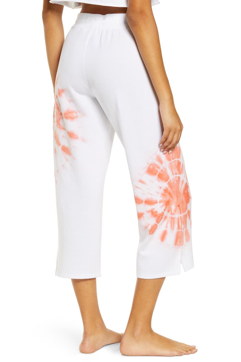 All Weekend Crop Pants, Alternate, color, WHITE PLACED TIE DYE