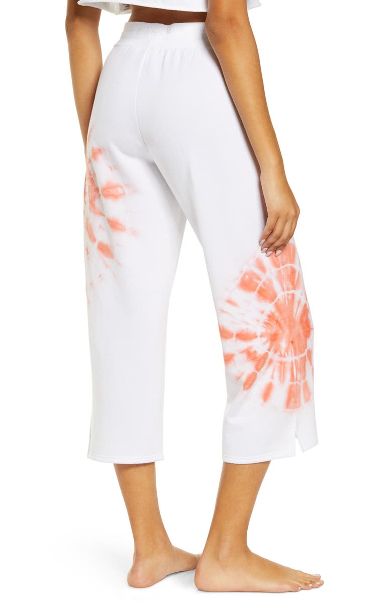 BP. All Weekend Crop Pants, Alternate, color, White Placed Tie Dye