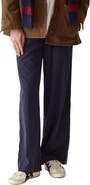 Marine Layer Allison Pull-On Wide Leg Side Stripe Pants