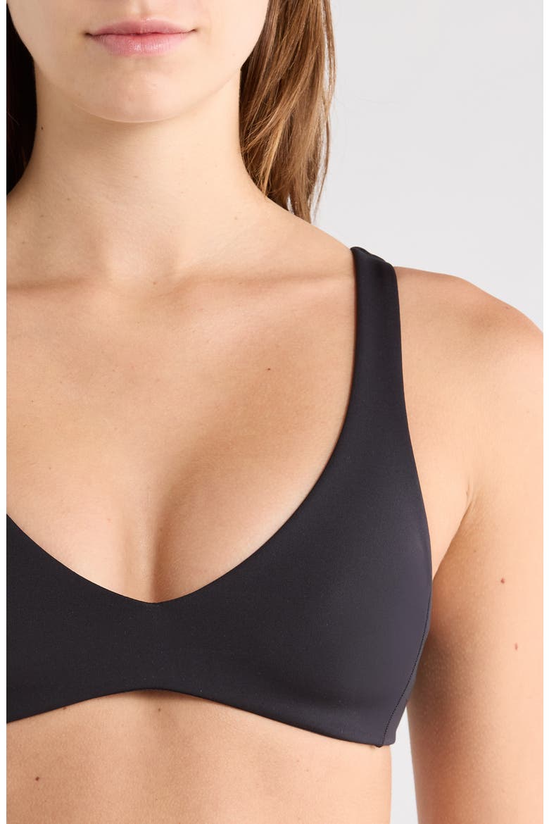 Plunge Bikini Top, Alternate, color, JET