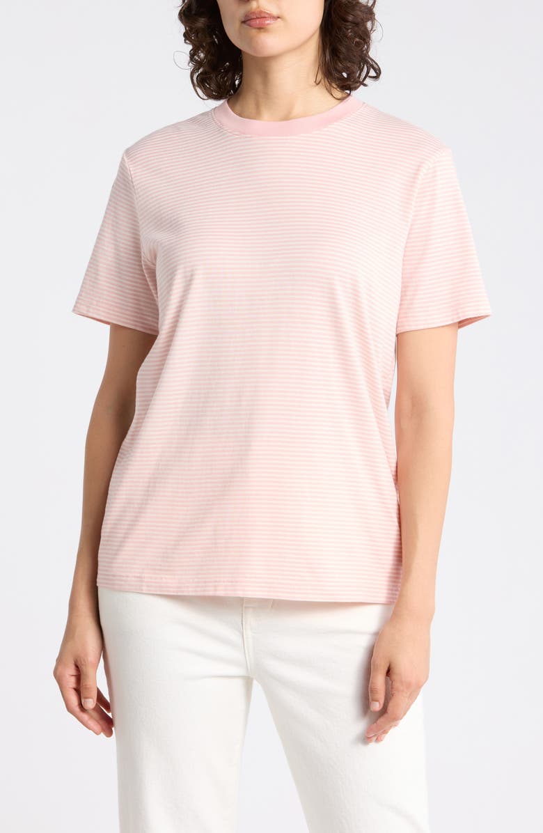AG Jagger Crewneck T-Shirt, Main, color, Pearl Mauve/ Ivory Dust