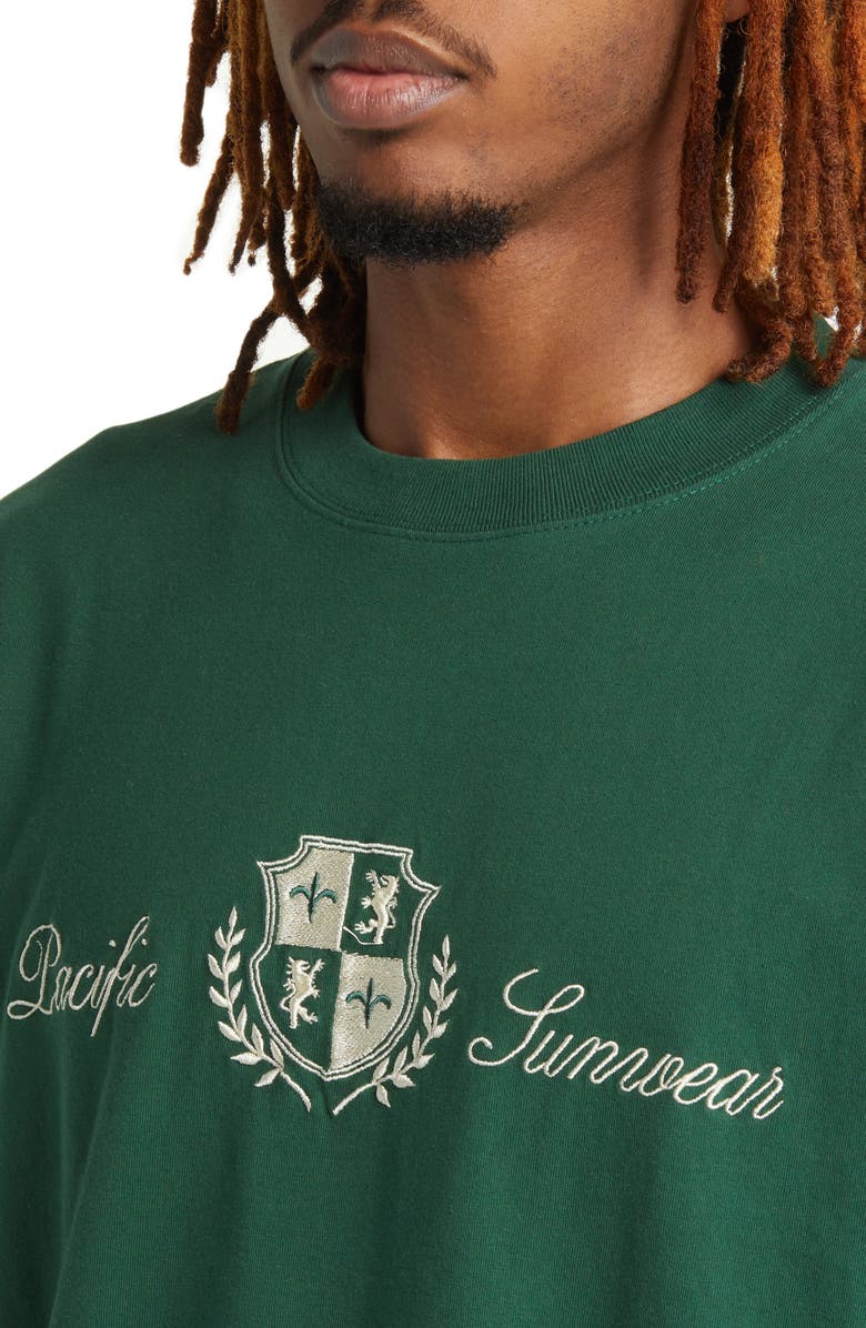 PacSun Embroidered Cotton T-Shirt, Alternate, color, 