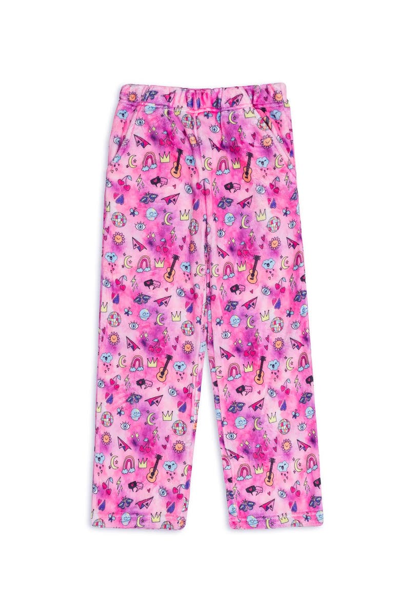 Preppy Goose Plush Doodle loungewear pant, Alternate, color, Multicolor