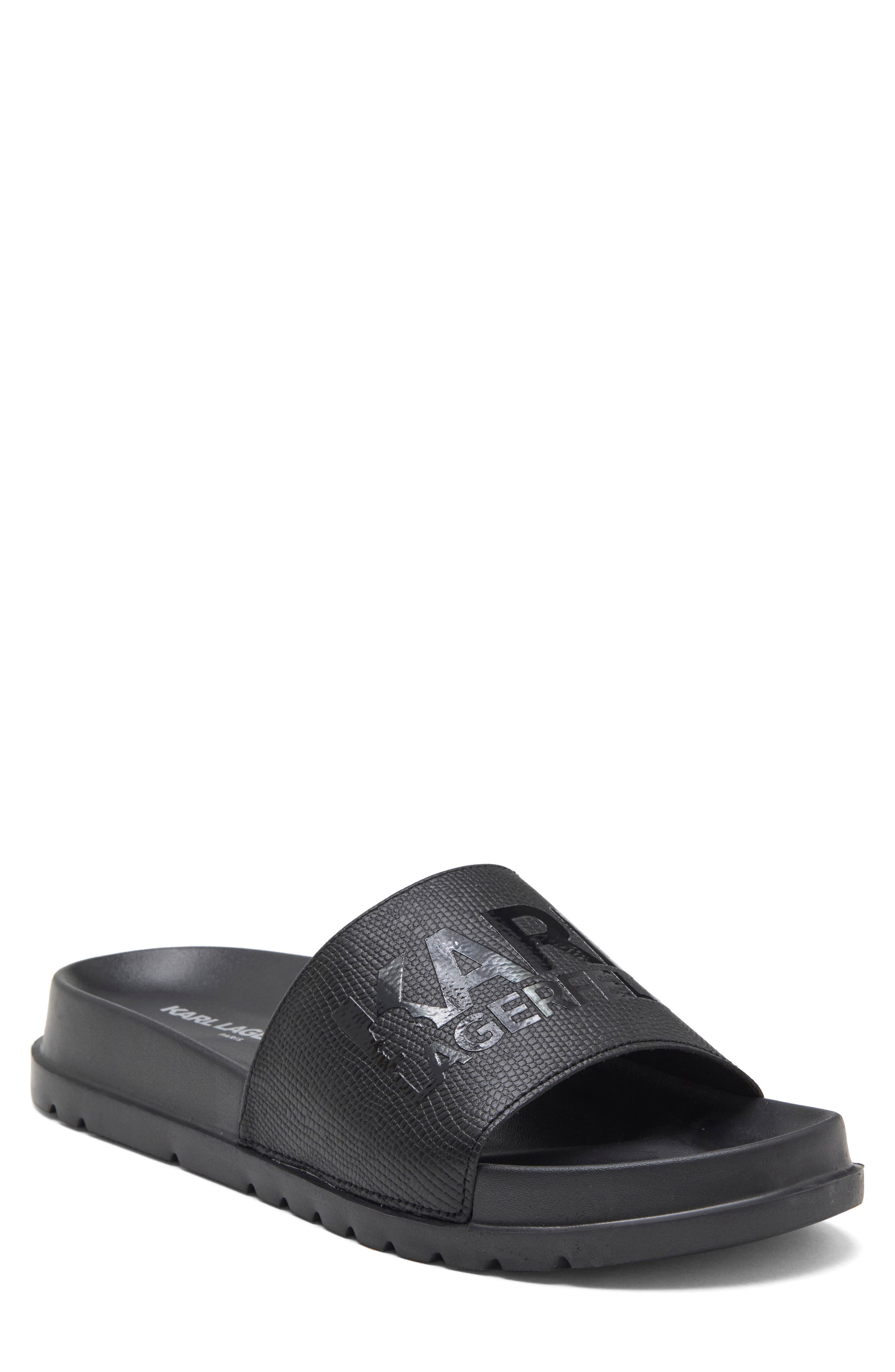 Calemir Faux Leather Slide Sandal