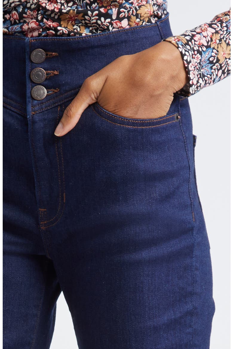 Beverly High Waist Skinny Flare Jeans, Alternate, color, WASHED OXFORD