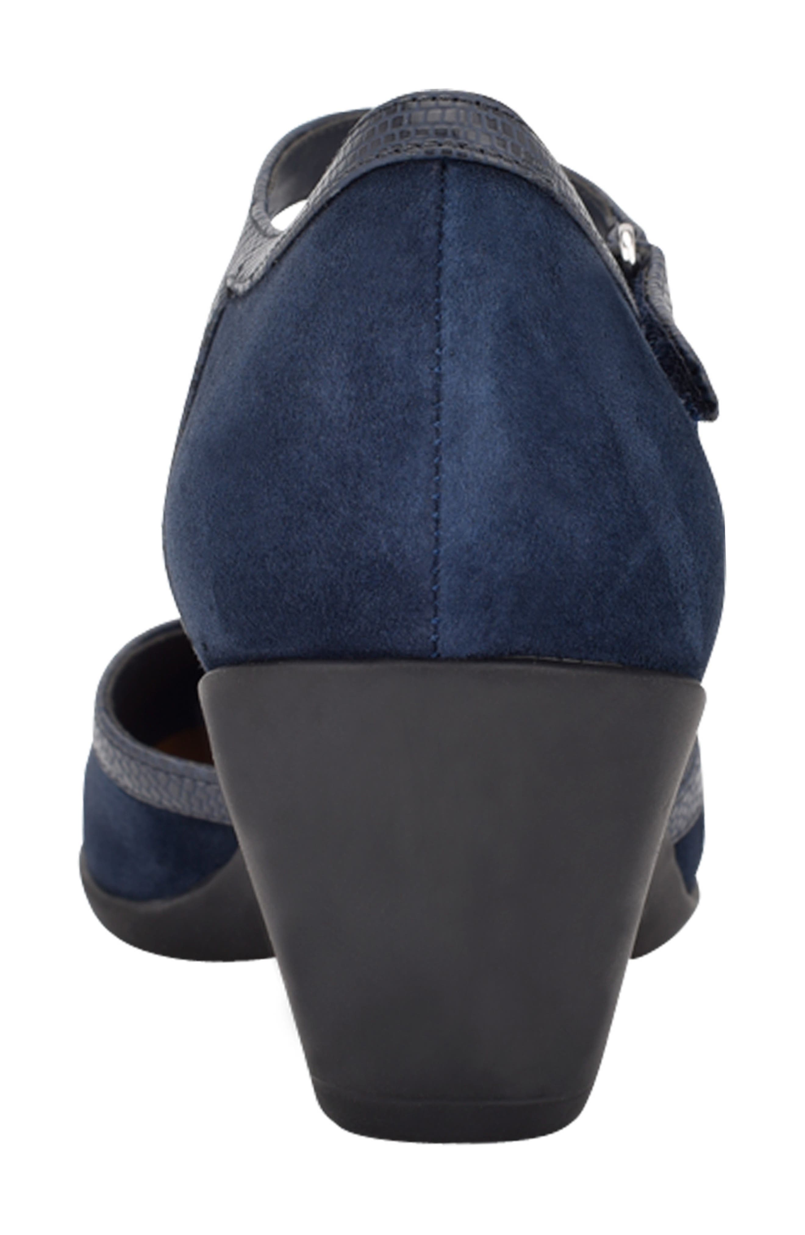 Easy Spirit Cara T-Strap Pump, Alternate, color, Navy