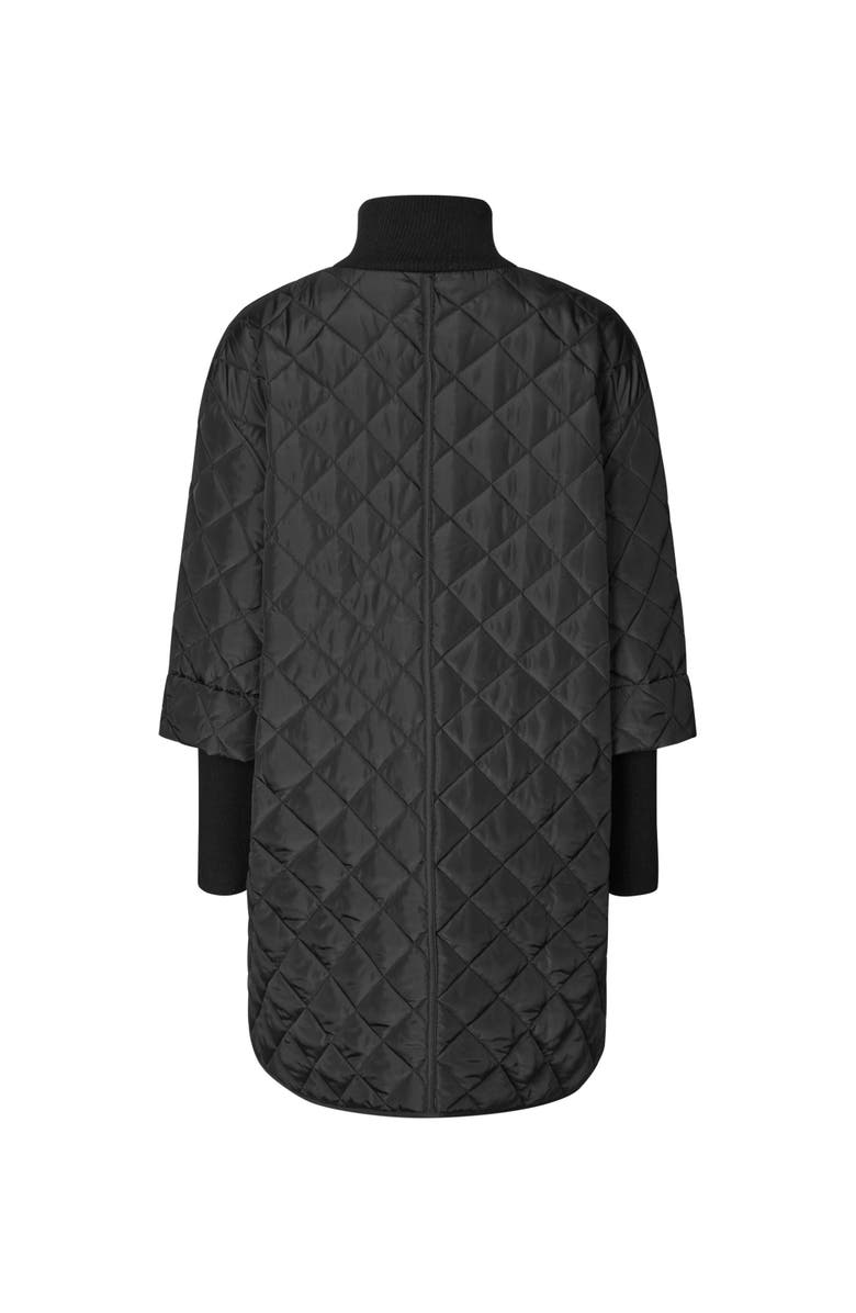 Masai Copenhagen Talvire High Neck Long Sleeve Coat, Alternate, color, Black