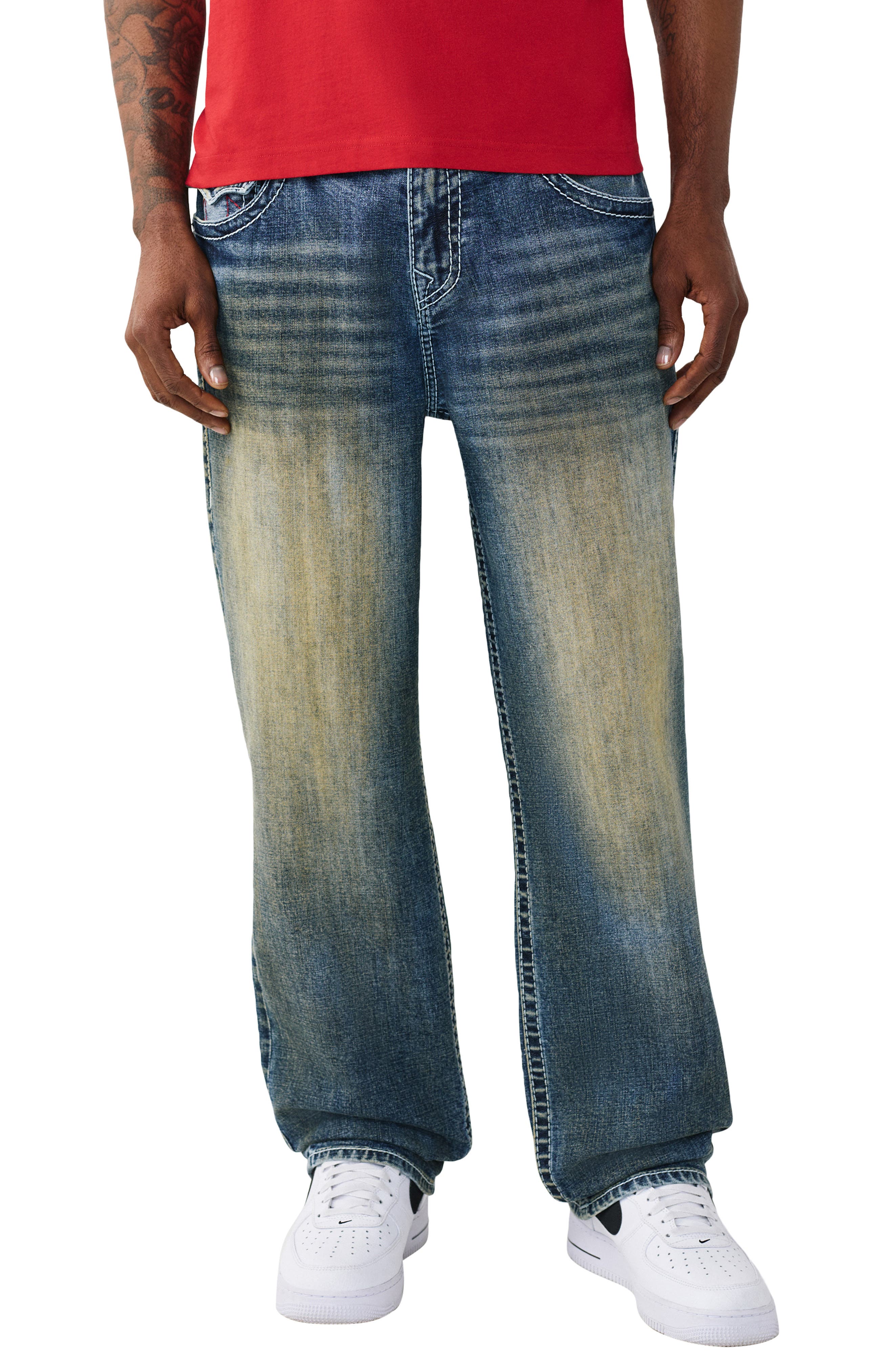 selected CHAINLINK DISTRESS DARK WASH