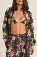 Aqua Blu Relaxed Fit Odilia Beach Shirt