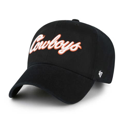 Men's '47 Black Oklahoma State Cowboys Clean Up Adjustable Hat