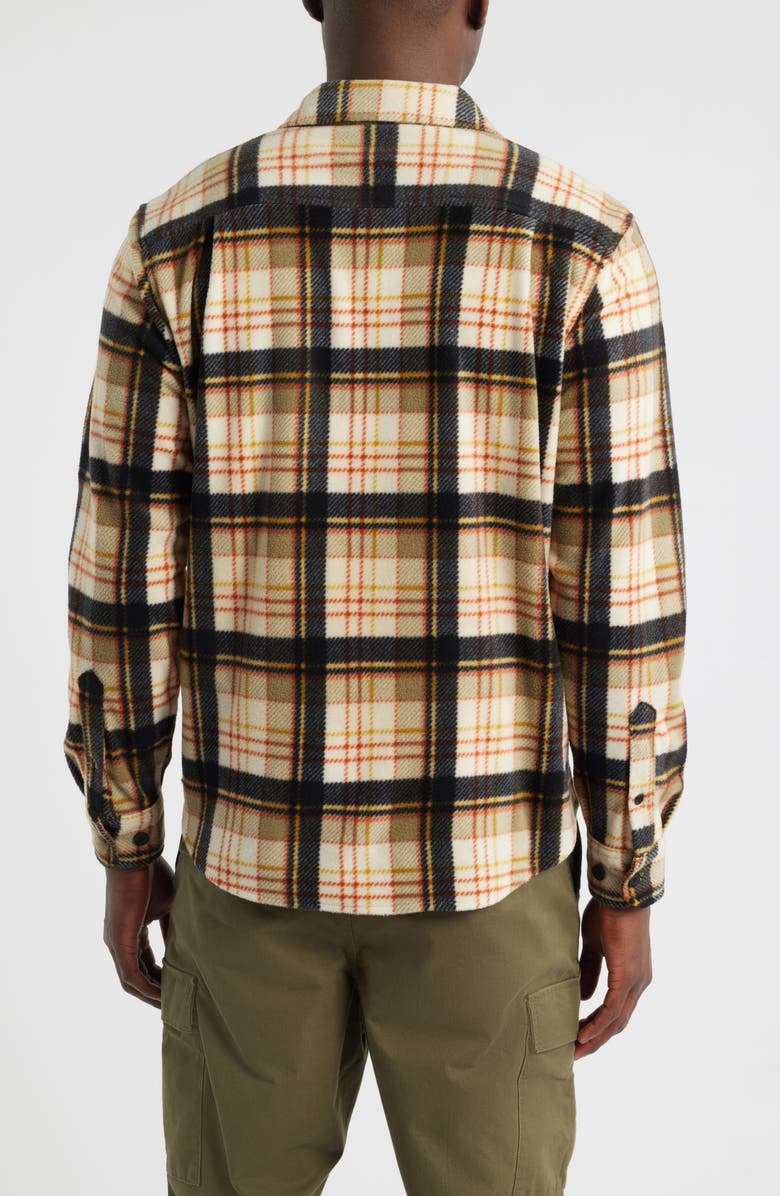 DARK SEAS Zulu Fleece Button-Up Shirt, Alternate, color, Bone