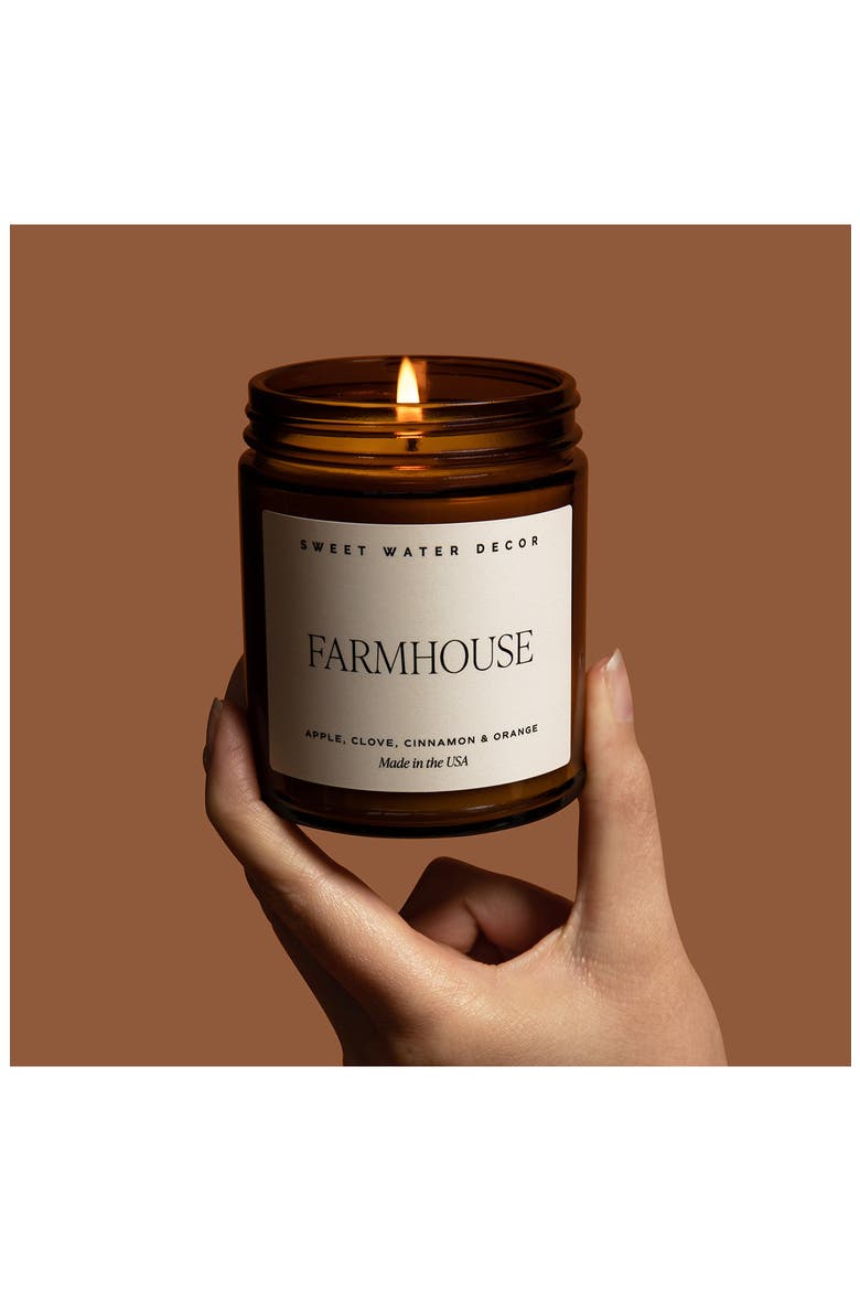 Farmhouse 9 oz. Candle, Alternate, color, BLACK