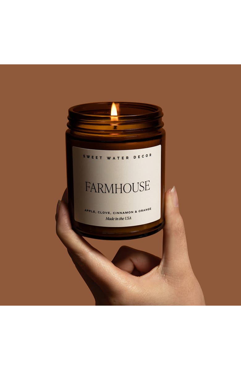 SWEET WATER DECOR Farmhouse 9 oz. Candle, Alternate, color, Black