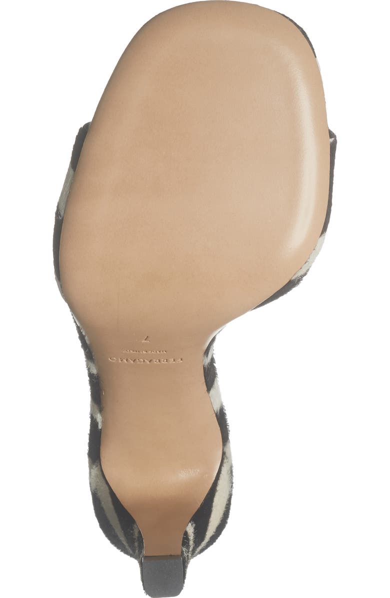 FERRAGAMO Tatiana Slide Sandal, Alternate, color, Kasba Bianco/ Nero Biscotto