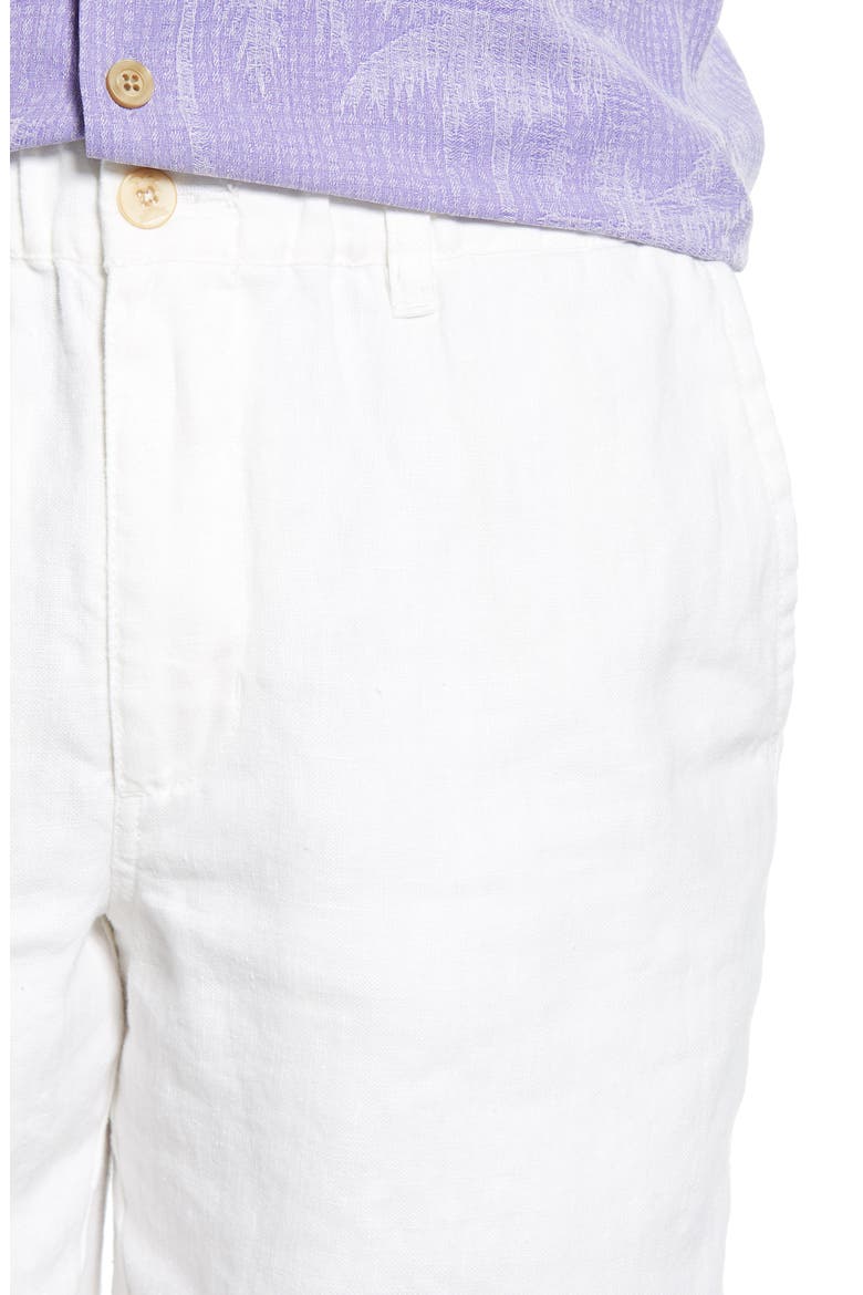 Linen The Good Life Linen Shorts, Alternate, color, WHITE