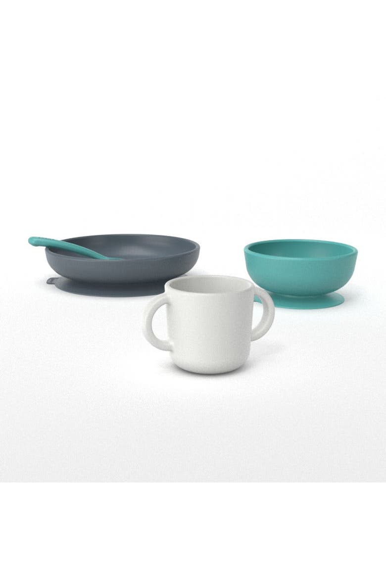 Silicone Baby Meal Set, Alternate, color, Lagoon
