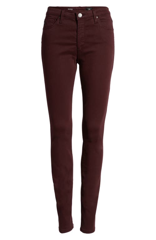 Ag 'the Prima' Cigarette Leg Skinny Jeans In Boysenberry