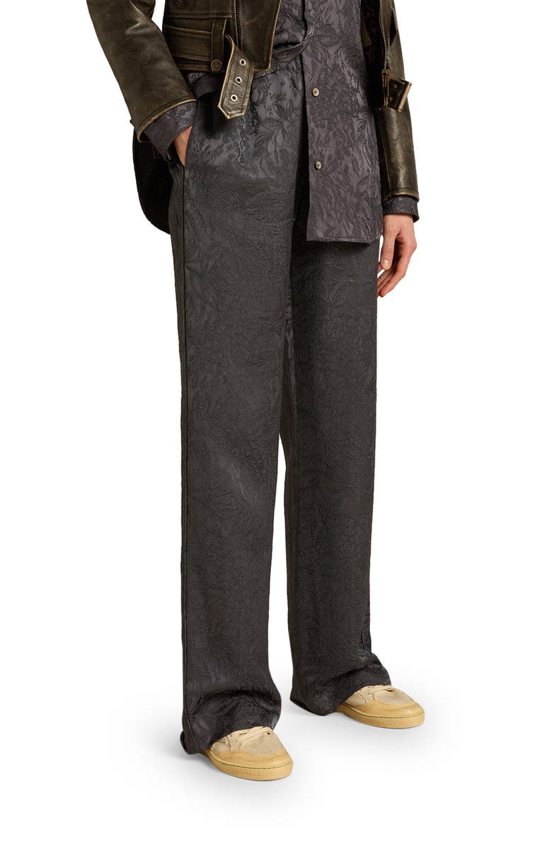 Golden Goose Toile De Jouy Jacquard Wide Leg Pants, Main, color, Ombre Blue