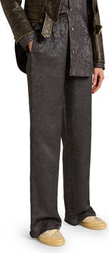 Golden Goose Toile De Jouy Jacquard Wide Leg Pants