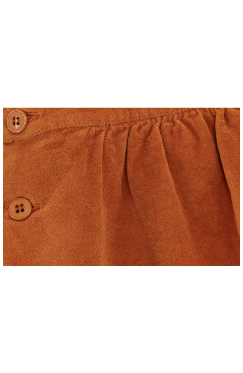 Vild House of Little Organic Cotton Velvet Baby Jumpsuit, Alternate, color, Raw Sienna