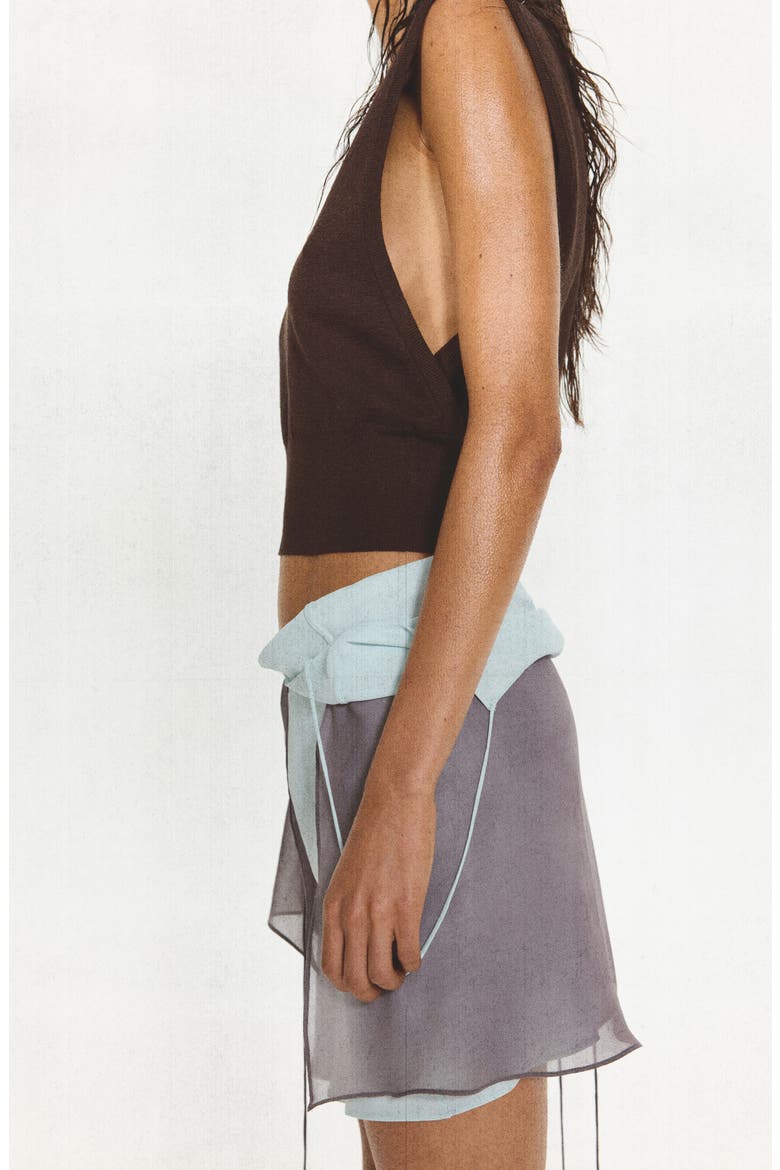 Knit V-Neck Vest, Alternate, color, COFFEE