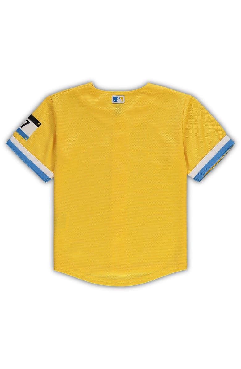 Nike Toddler Nike Gold Boston Red Sox MLB City Connect Replica Team Jersey, Alternate, color, Gold